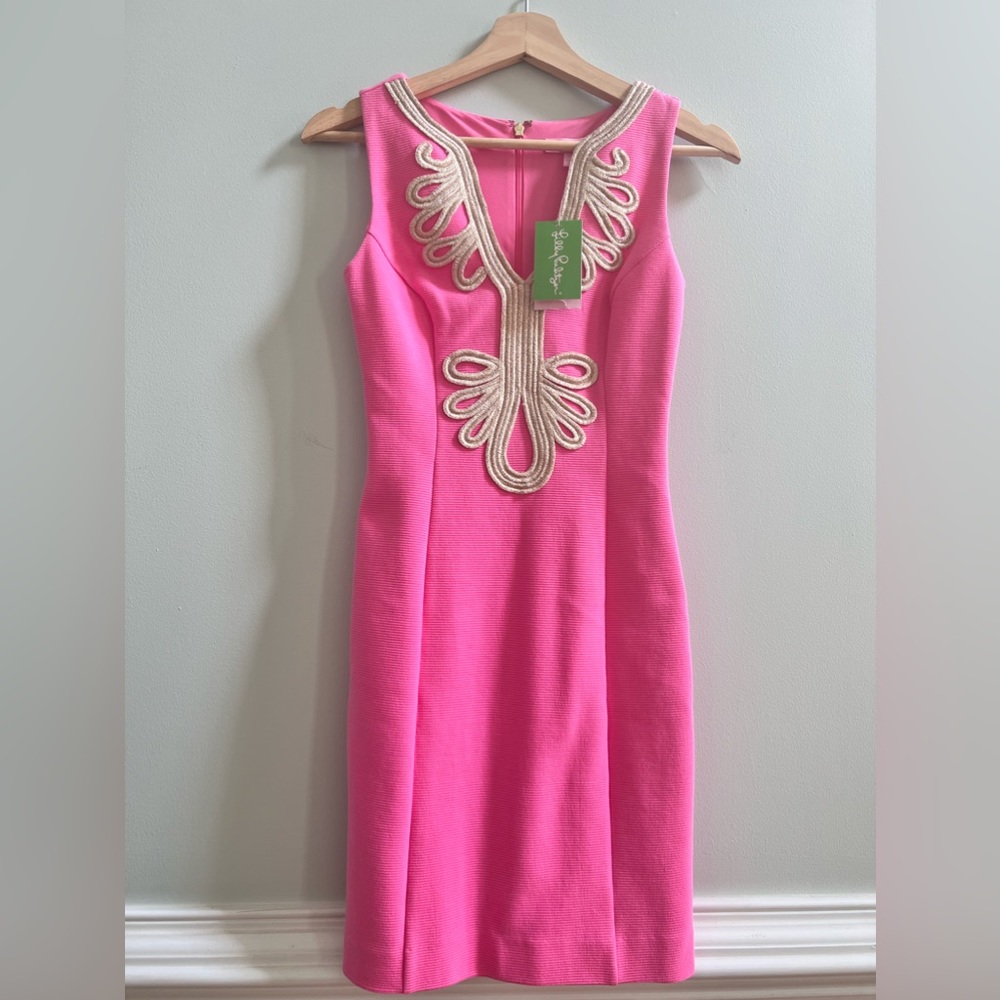 NWT Lilly Pulitzer Janice Shift Hotty Pink Sz 00/ XXS $178